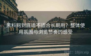 黑料网到底适不适合长期用？整体使用氛围与浏览节奏的感受