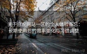 关于白虎网站一区的个人体验备忘：长期使用后的效率变化与习惯调整