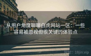从用户角度聊聊白虎网站一区：一些容易被忽视但很关键的体验点