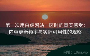 第一次用白虎网站一区时的真实感受：内容更新频率与实际可用性的观察