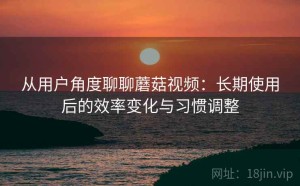 从用户角度聊聊蘑菇视频：长期使用后的效率变化与习惯调整