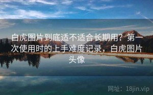 白虎图片到底适不适合长期用？第一次使用时的上手难度记录，白虎图片头像