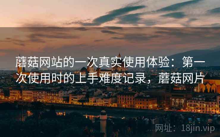 蘑菇网站的一次真实使用体验：第一次使用时的上手难度记录，蘑菇网片