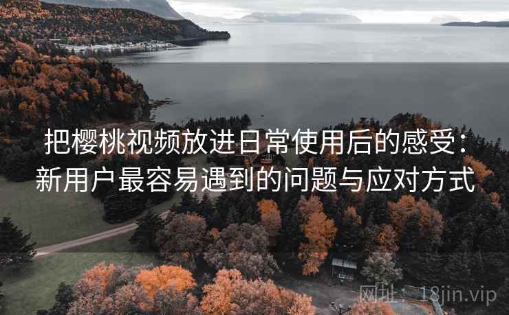 把樱桃视频放进日常使用后的感受：新用户最容易遇到的问题与应对方式