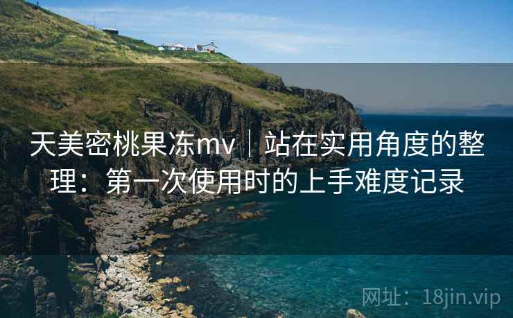 天美密桃果冻mv｜站在实用角度的整理：第一次使用时的上手难度记录