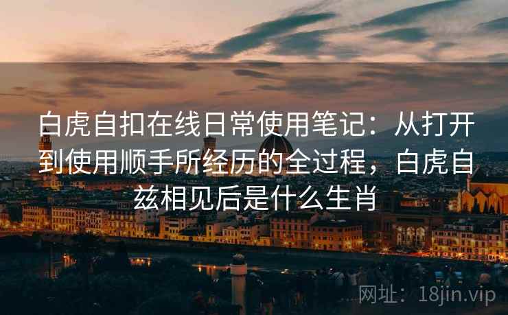 白虎自扣在线日常使用笔记：从打开到使用顺手所经历的全过程，白虎自兹相见后是什么生肖