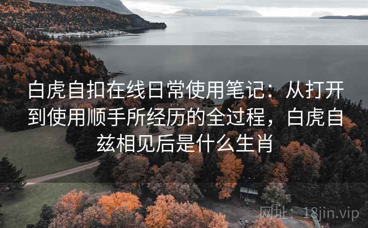 白虎自扣在线日常使用笔记：从打开到使用顺手所经历的全过程，白虎自兹相见后是什么生肖