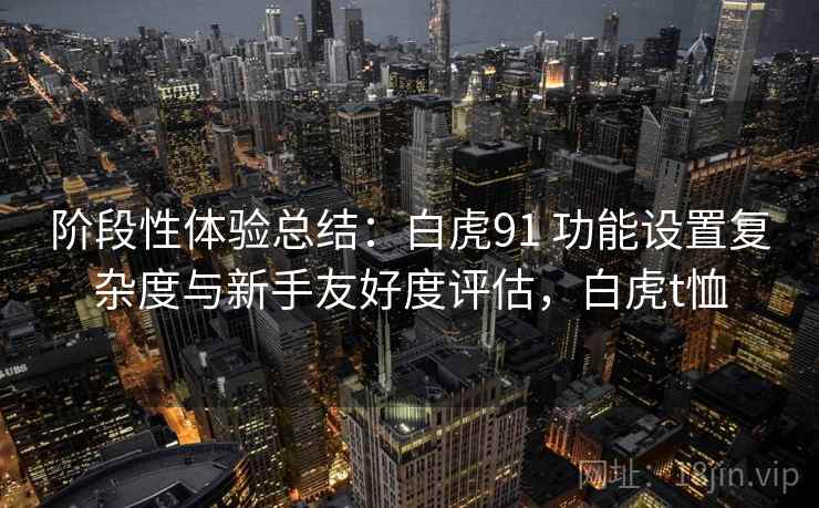 阶段性体验总结：白虎91 功能设置复杂度与新手友好度评估，白虎t恤