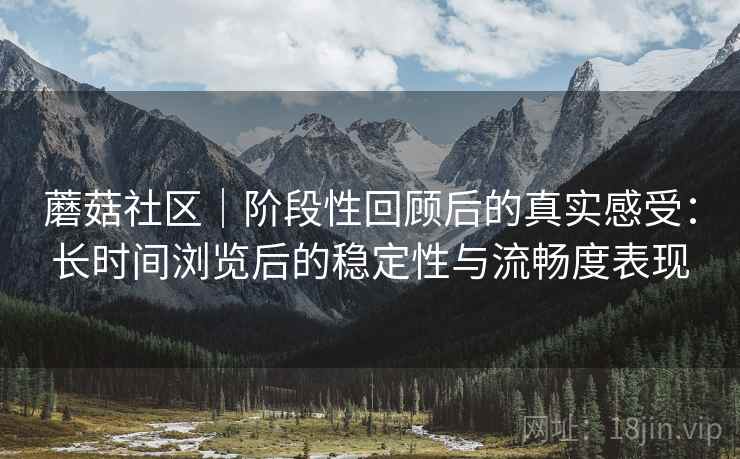 蘑菇社区｜阶段性回顾后的真实感受：长时间浏览后的稳定性与流畅度表现